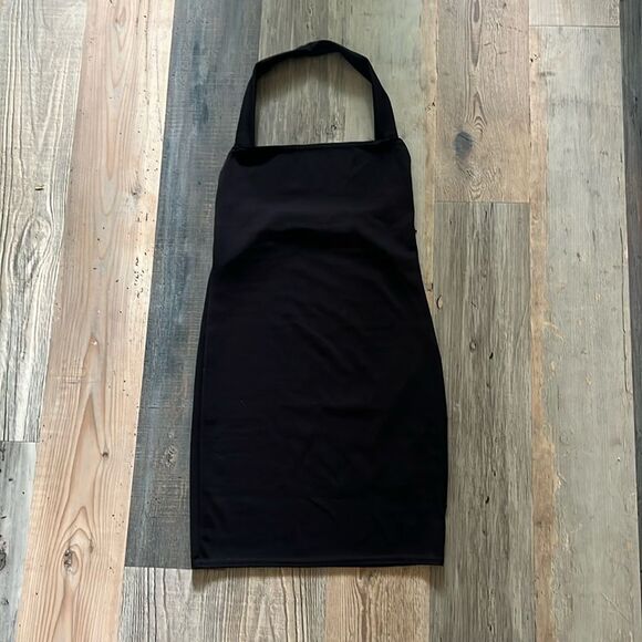 Nasty Gal Collection Stretchy Black Bodycon Halter Dress Size: Small (US 6) - Picture 1 of 12